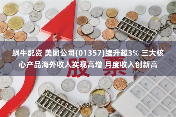 蜗牛配资 美图公司(01357)续升超3% 三大核心产品海外收入实现高增 月度收入创新高