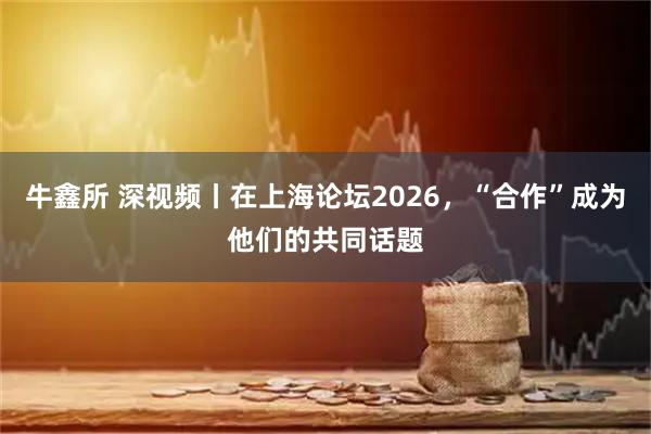 牛鑫所 深视频丨在上海论坛2026，“合作”成为他们的共同话题